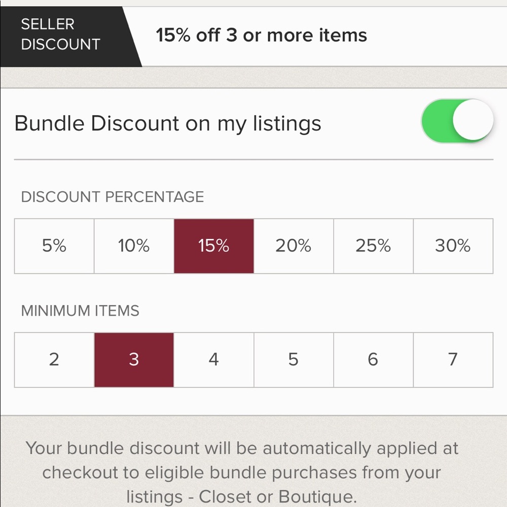 Bundle & Save 3 or more 15% off